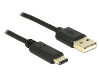 Delock 2m - USB2.0-A/USB2.0-C - 2 m - USB A - USB C - USB...