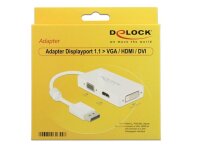 P-62655 | Delock DisplayPort-Adapter - DisplayPort (M) bis HD-15, HDMI Type A, DisplayPort (W) - 16 cm | Herst. Nr. 62655 | Kabel / Adapter | EAN: 4043619626557 |Gratisversand | Versandkostenfrei in Österrreich