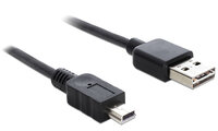 P-83364 | Delock 3m USB 2.0 A - mini USB m/m - 3 m - USB A - Mini-USB A - USB 2.0 - Männlich/Männlich - Schwarz | 83364 | Zubehör