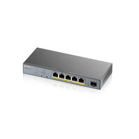 P-GS1350-6HP-EU0101F | ZyXEL GS1350-6HP-EU0101F - Managed - L2 - Gigabit Ethernet (10/100/1000) - Power over Ethernet (PoE) - Wandmontage | GS1350-6HP-EU0101F | Netzwerktechnik