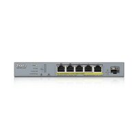 GRATISVERSAND | P-GS1350-6HP-EU0101F | ZyXEL GS1350-6HP-EU0101F - Managed - L2 - Gigabit Ethernet (10/100/1000) - Power over Ethernet (PoE) - Wandmontage | HAN: GS1350-6HP-EU0101F | Netzwerkgeräte | EAN: 4718937604487
