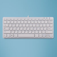 R-Go Compact Tastatur - QWERTY (US) - weiß - kabelgebunden - Mini - Verkabelt - USB - QWERTY - Weiß