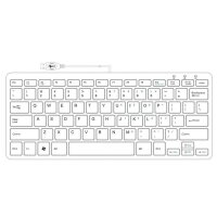 R-Go Compact Tastatur - QWERTY (US) - wei&szlig; -...