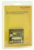 P-91624 | Delock IDE to Compact Flash CardReader - Windows 98/98SE/ME/2000/XP - Linux - Mac | Herst. Nr. 91624 | Card-Reader | EAN: 4043619916245 |Gratisversand | Versandkostenfrei in Österrreich