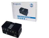 LogiLink USB Sound Box Dolby 7.1 8-Channel. Audio Kanäle: 7.1 Kanäle. Hostschnittstelle: USB