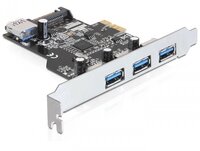 P-89301 | Delock PCI Express Card > 3 x external + 1 x internal USB 3.0 - USB-Adapter - PCI Express 2.0 x1 | 89301 | PC Komponenten