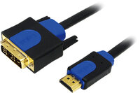 P-CHB3103 | LogiLink CHB3103 - 3 m - HDMI - DVI-D - Gold - Schwarz - Blau - Männlich/Männlich | CHB3103 | Zubehör