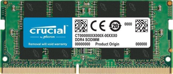 P-CT16G4SFRA32A | Crucial CT16G4SFRA32A SO-DIMM, 16 GB, DDR4, 3200 Mhz, CL22, 260-pin - unbuffered | CT16G4SFRA32A | PC Komponenten