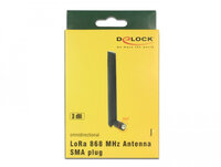 Delock LoRa - 3 dBi - 0.86 - 0.87 GHz - 50 Ohm - Omnidirektionale Antenne - SMA - Weiblich