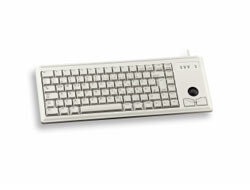 Cherry Slim Line Compact-Keyboard G84-4400 - Tastatur - 83 Tasten QWERTY - Grau
