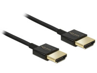 Delock Slim Premium - HDMI mit Ethernetkabel - HDMI (M)...