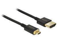 Delock Slim Premium - HDMI mit Ethernetkabel - mikro HDMI...