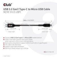 GRATISVERSAND | P-CAC-1526 | Club 3D USB 3.2 Gen1 Type-C...