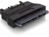 Delock Adapter SATA - SATA 22-pin FM - SATA 13-pin M - Schwarz