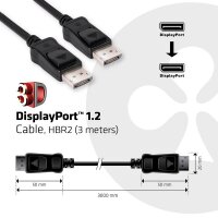P-CAC-1064 | Club 3D DisplayPort 1.2 4K60Hz UHD Kabel St./St. 3m | Herst. Nr. CAC-1064 | Kabel / Adapter | EAN: 8717249401100 |Gratisversand | Versandkostenfrei in Österrreich
