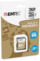 P-ECMSD32GHC10GP | EMTEC Gold+ - Flash-Speicherkarte - 32 GB | Herst. Nr. ECMSD32GHC10GP | Flash-Speicher | EAN: 3126170142085 |Gratisversand | Versandkostenfrei in Österrreich
