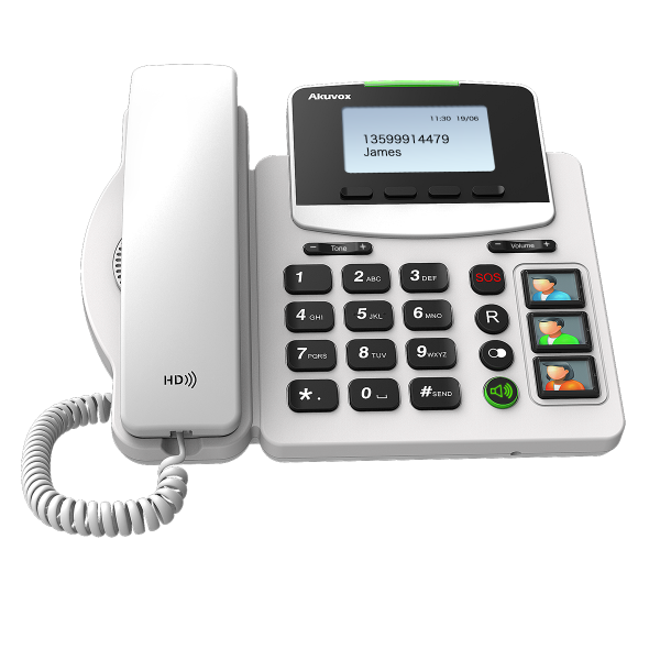 L-R15P W/O PENDANDT | Akuvox R15P IP Phone Desktop BIG Button SIP - VoIP-Telefon - SIP | R15P W/O PENDANDT | Telekommunikation