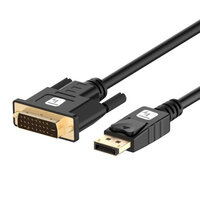 P-ICOC-DSP-C12-020P | Techly DisplayPort 1.2 auf DVI Kabel, Full HD, passiv, schwarz, 2 m | ICOC-DSP-C12-020P | Zubehör