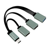 LogiLink UA0315 - USB 3.2 Gen 1 (3.1 Gen 1) Type-C - USB 2.0,USB 3.2 Gen 1 (3.1 Gen 1) Type-A - 5000 Mbit/s - Schwarz - Grau - USB - 1 Stück(e)