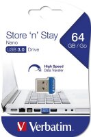 P-98711 | Verbatim Store n Stay NANO - USB 3.0-Stick 64...