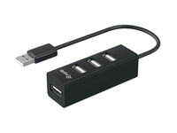 Equip USB-Hub USB 2.0 St -> 4x Bu 0.15cm 480Mbps schwarz
