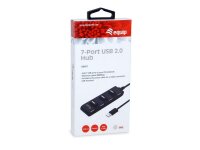 P-128957 | Equip 7 Port USB 2.0 Hub - USB 2.0 - USB 2.0 - 480 Mbit/s - Schwarz - China - CE - RoHS | Herst. Nr. 128957 | Netzwerkgeräte | EAN: 4015867225332 |Gratisversand | Versandkostenfrei in Österrreich