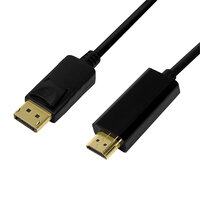 LogiLink CV0127 - 2 m - DisplayPort - HDMI Typ A (Standard) - Männlich - Männlich - Gerade