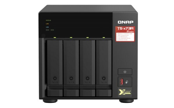 N-TS-473A-8G | QNAP TS-473A - NAS - Tower - Ryzen Embedded - V1500B - Schwarz | TS-473A-8G | Server & Storage