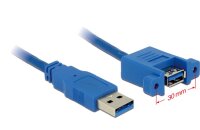 P-85112 | Delock USB 3.0 A - 1m - 1 m - USB A - USB A - USB 3.2 Gen 1 (3.1 Gen 1) - Männlich/Weiblich - Blau Kabel / Adapter Gratisversand und Versandkostenfrei in Österrreich | Herst. Nr. 85112 | Kabel / Adapter | EAN: 4043619851126 |