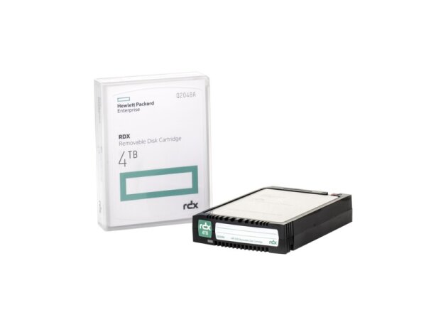 HP RDX 4TB Removable Disk Cartridge - RDX - 4000 GB - 8000 GB - 100 MB/s