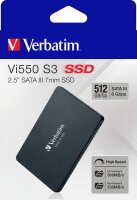 P-49352 | Verbatim Vi550 S3 SSD 512GB - 512 GB - 2.5" - 560 MB/s - 6 Gbit/s | Herst. Nr. 49352 | SSDs | EAN: 23942493525 |Gratisversand | Versandkostenfrei in Österrreich
