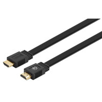 Manhattan flaches HDMI-Kabel mit Ethernet-Kanal 4Ka60HZ 15m - Kabel - Digital/Display/Video