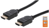 P-355353 | Manhattan Zertifiziertes Premium High Speed HDMI-Kabel mit Ethernet-Kanal - 4K@60Hz - HEC - ARC - 3D - 18 Gbit/s Bandbreite - HDMI-Stecker auf HDMI-Stecker - geschirmt - schwarz - 3 m - 3 m - HDMI Typ A (Standard) - HDMI Typ A (Standard) - 3D -