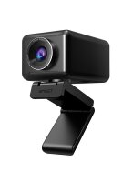 eMeet Jupiter HD Webcam with 4 AI Microphones black