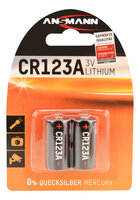 Y-1510-0023 | Ansmann Batterie CR123A Lithium 2er 3V 2 Stück - Batterie - CR 123A/CR 17345 | 1510-0023 | Zubehör