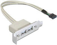 P-83119 | Delock 0.5m Slotblech USB 2.0 - 0,5 m - USB A -...