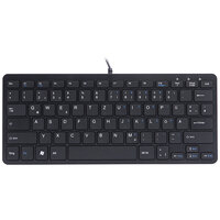 R-Go Compact Tastatur - QWERTZ (DE) - schwarz - kabelgebunden - Mini - Verkabelt - USB - QWERTZ - Schwarz