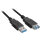 Sharkoon 2m - 2xUSB3.0-A - 2 m - USB A - USB A - USB 3.2 Gen 1 (3.1 Gen 1) - Männlich/Weiblich - Schwarz