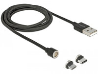 Delock 85723 - 1,1 m - USB A - USB C/Micro-USB B - USB 2.0 - 480 Mbit/s - Schwarz