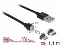P-85723 | Delock 85723 - 1,1 m - USB A - USB C/Micro-USB B - USB 2.0 - 480 Mbit/s - Schwarz | Herst. Nr. 85723 | Kabel / Adapter | EAN: 4043619857234 |Gratisversand | Versandkostenfrei in Österrreich