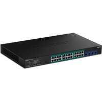 TRENDnet TPE-30284 - Managed - L2/L4 - Gigabit Ethernet (10/100/1000) - Power over Ethernet (PoE) - Rack-Einbau - 1U