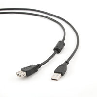 Gembird 1.8m USB 2.0 A M/FM - 1,8 m - USB A - USB A - USB 2.0 - Männlich/Weiblich - Schwarz