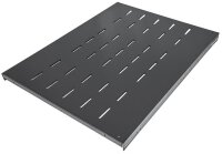 Intellinet 19 Fachboden zur Festmontage - 1 HE - 600 mm Tiefe - besonders hohe Traglast - schwarz - Regalboden - Schwarz - Stahl - 100 kg - 1U - 48,3 cm (19 Zoll)