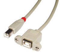 Lindy USB-Verlängerungskabel - USB Typ B, 4-polig (M) - USB Typ B, 4-polig (W)