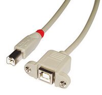 P-31800 | Lindy USB-Verlängerungskabel - USB Typ B, 4-polig (M) - USB Typ B, 4-polig (W) | Herst. Nr. 31800 | Kabel / Adapter | EAN: 4002888318006 |Gratisversand | Versandkostenfrei in Österrreich