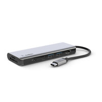 I-AVC009BTSGY | Belkin Adapter USB-C Multiport 7in1 - Adapter - Digital/Daten | AVC009BTSGY | Zubehör