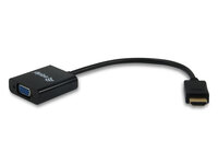 P-11903607 | Equip 11903607 - HDMI - VGA - Männlich - Weiblich - Schwarz - 90 mm | 11903607 | Zubehör