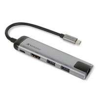 Verbatim 49141 - USB 3.2 Gen 1 (3.1 Gen 1) Type-C - USB 3.2 Gen 1 (3.1 Gen 1) Type-C - 1000 Mbit/s - Schwarz - Silber - Metall - 0,015 m