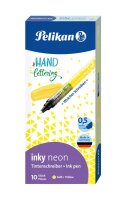 Pelikan inky neon - Stick Pen - Gelb - Gelb - Kunststoff - 0,5 mm - Beidhändig