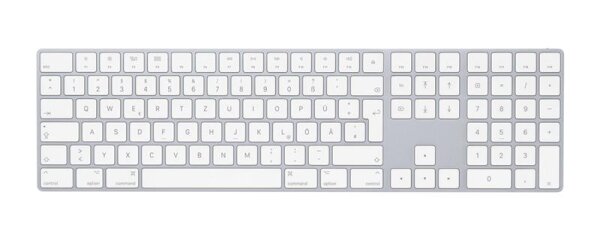 A-MQ052D/A | Apple Magic Keyboard with Numeric Keypad - Tastatur - QWERTZ - Silber, Weiß | MQ052D/A | PC Komponenten